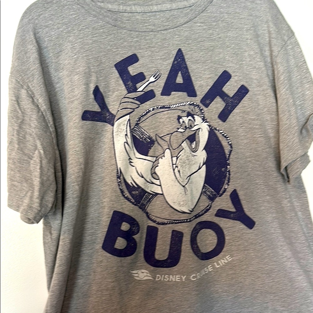Disney Gray and Blue Short Sleeve Tee